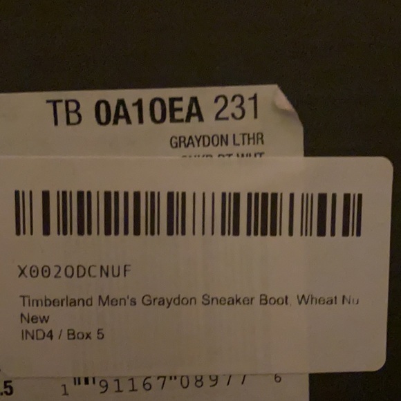 Timberland wheat sneaker boot - Picture 2 of 2